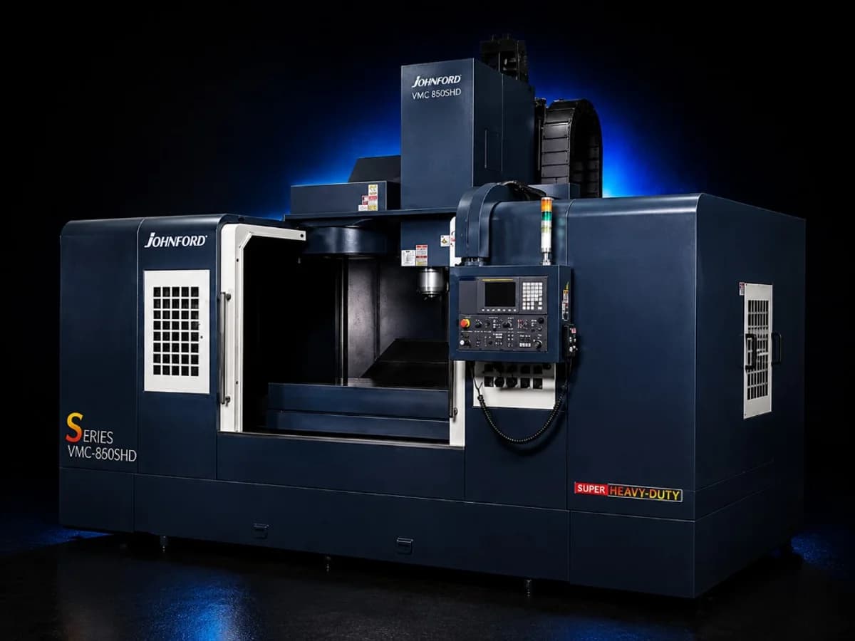 Johnford VMC-850SHD vertical CNC machining centre in the Konsa workshop